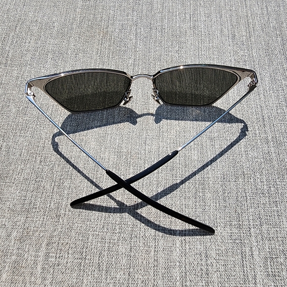 NWOT Saint Laurent SL 429 Sunglasses - Black/Silver - Picture 6 of 7